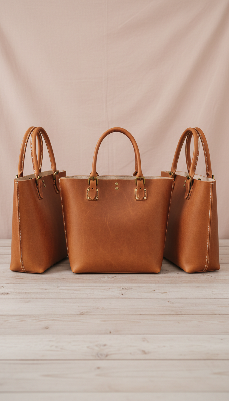 Hand-Tanned Leather Tote