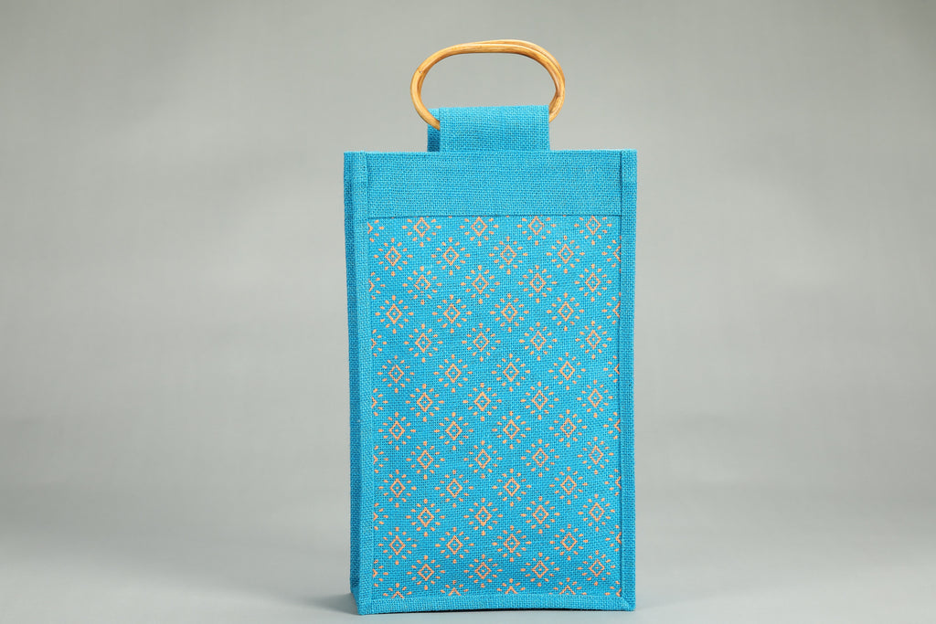 Double Wine Bottle Holder | Jute Wine Bag