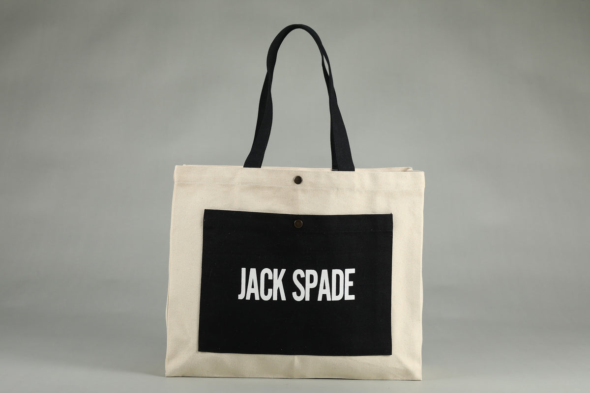 Jute Tote Bag with Front Pocket | Shopping Bags | Jack Spade