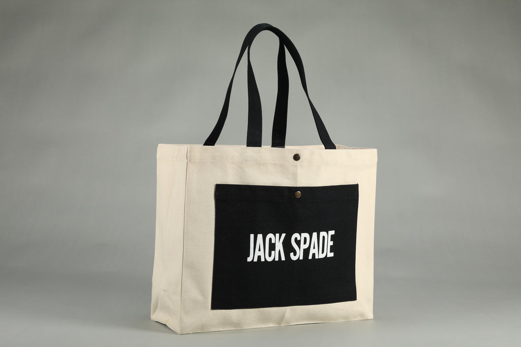 Jute Tote Bag with Front Pocket | Shopping Bags | Jack Spade
