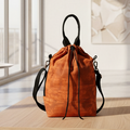 Canvas Drawstring Sling Bag | Shoulder Bag for Women