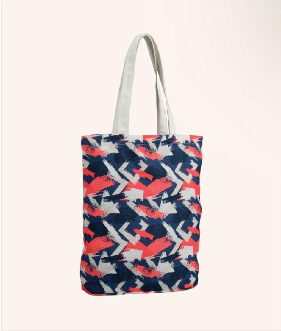 Canvas Shopping Bag | Multicolour Printed